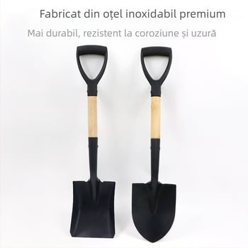 Lopată pentru copii pentru plantarea arborilor, mâner drept, pentru grădină în aer liber, săparea solului și utilizare la plajă
