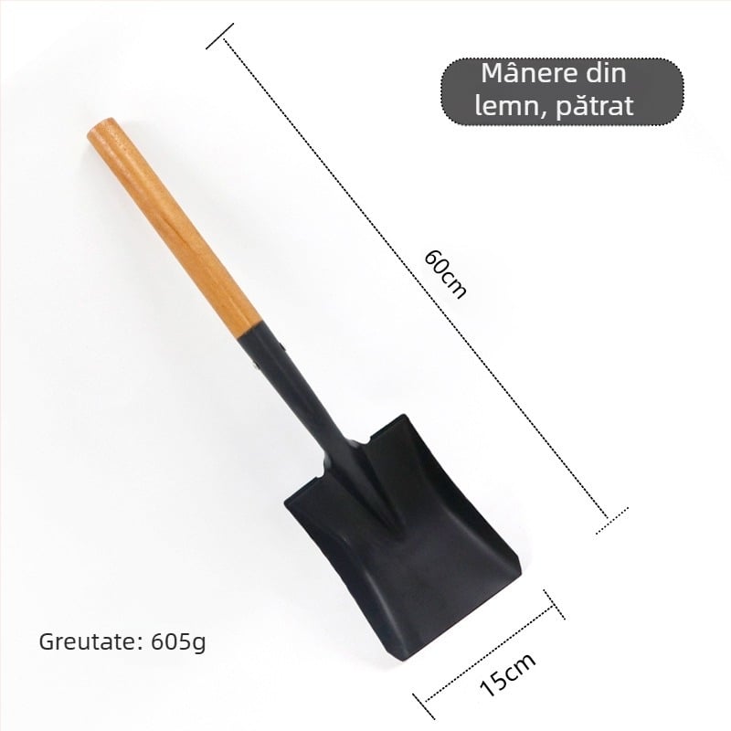 Lopată pentru copii pentru plantarea arborilor, mâner drept, pentru grădină în aer liber, săparea solului și utilizare la plajă