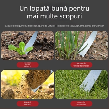 Airidun Set de 3 lopăți de grădină pentru grădina familială – lopățică pentru săpat usturoi, lopățică pentru ghiveci, lopățică pentru săpat în sol