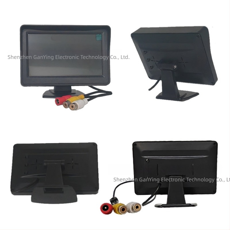Monitor LCD pentru mașină, intrare CVBS, comutare video cu 2 căi, rezoluție 480x272, RCA, model JL-YJC-4301-2