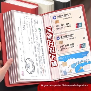 Album de depozitare pentru chitanțe, model cu șnur, material PP