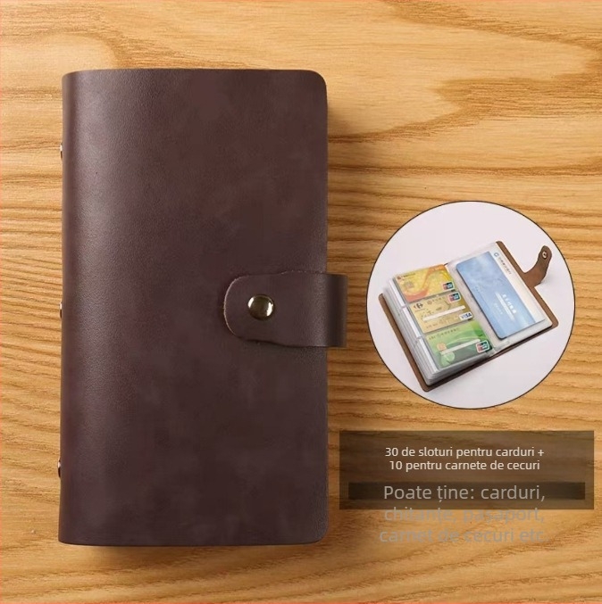 Carcasă pentru pașaport și documente, PU material, design simplu, unisex, primăvara 2025, noul trend național