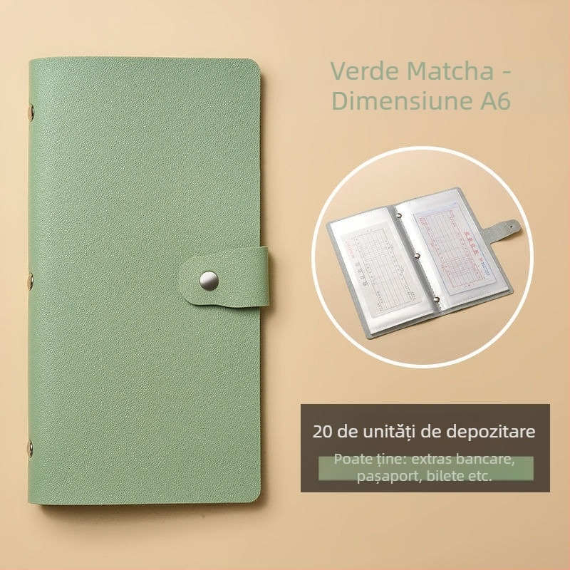 Carcasă pentru pașaport și documente, PU material, design simplu, unisex, primăvara 2025, noul trend național