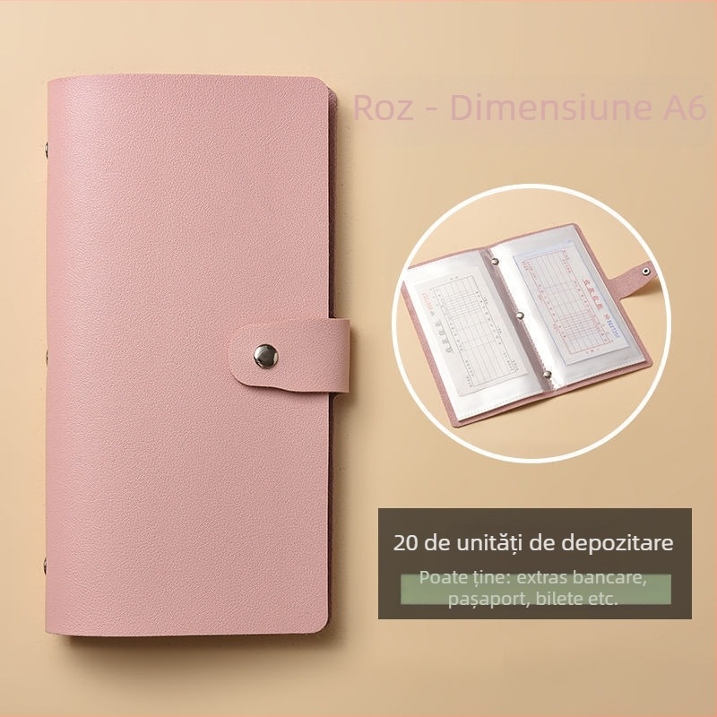 Carcasă pentru pașaport și documente, PU material, design simplu, unisex, primăvara 2025, noul trend național