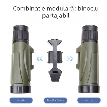 Telescop educațional pentru fizică pentru copii 7–14 ani, din plastic, DIY, multifuncțional, cu fluier și busolă