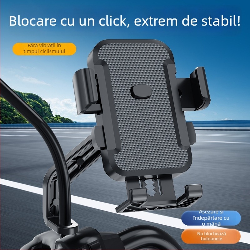 Suport MT-56 pentru telefon pentru mașini, mașini electrice și motociclete – ABS, compatibil cu toate telefoanele, navigație antișoc