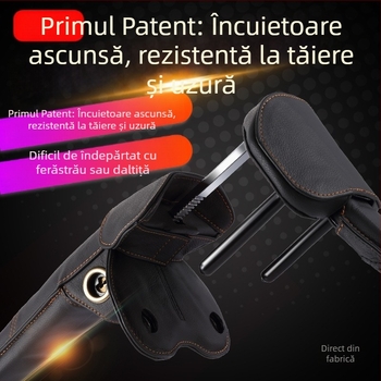 Încuietoare de volan cu alarmă pentru mașini – anti-furt; model: încuietoare de volan; tip: încuietoare cu alarmă