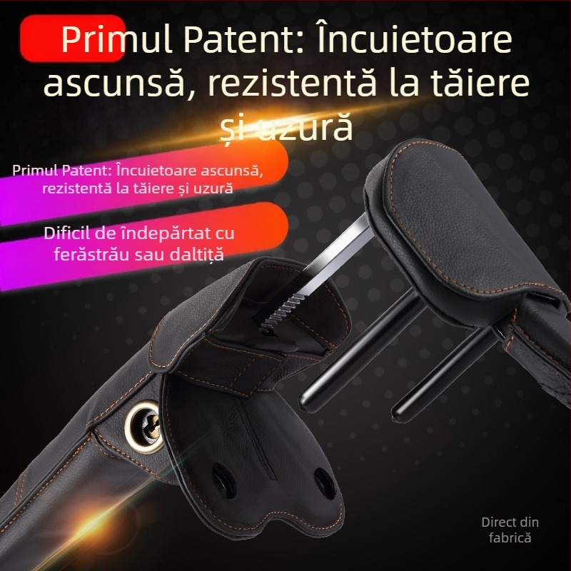 Încuietoare de volan cu alarmă pentru mașini – anti-furt; model: încuietoare de volan; tip: încuietoare cu alarmă
