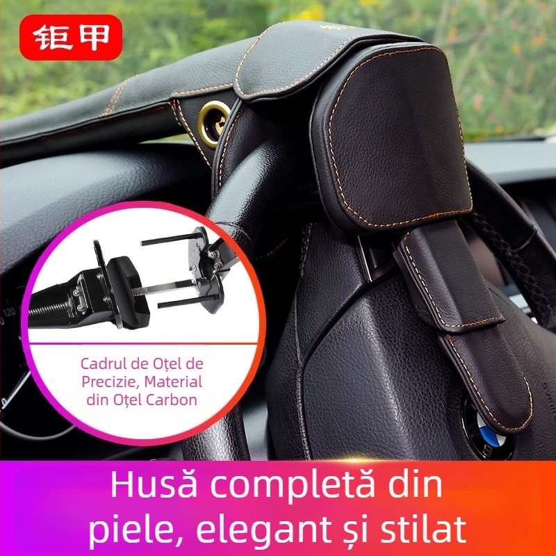 Încuietoare de volan cu alarmă pentru mașini – anti-furt; model: încuietoare de volan; tip: încuietoare cu alarmă