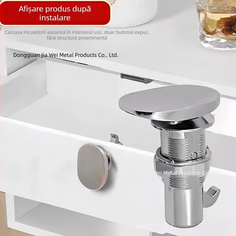 D01 Încuietoare tip cheie pentru RV pentru dulapuri și uși | aliaj de zinc/ABS, pentru dulapuri RV, uși suspendate și sertare, stil modern