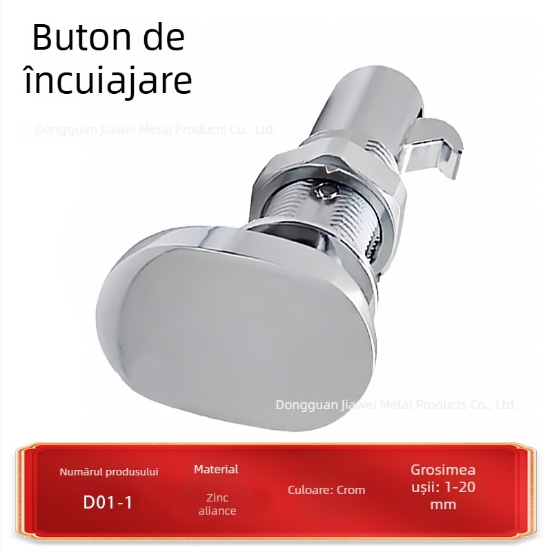 D01 Încuietoare tip cheie pentru RV pentru dulapuri și uși | aliaj de zinc/ABS, pentru dulapuri RV, uși suspendate și sertare, stil modern