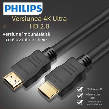 Cablu HDMI Philips 2.0, 4K, 2 m, 60 Hz