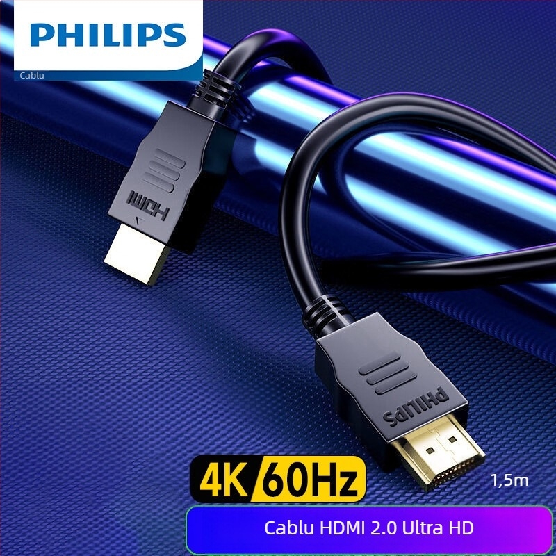 Cablu HDMI Philips 2.0, 4K, 2 m, 60 Hz