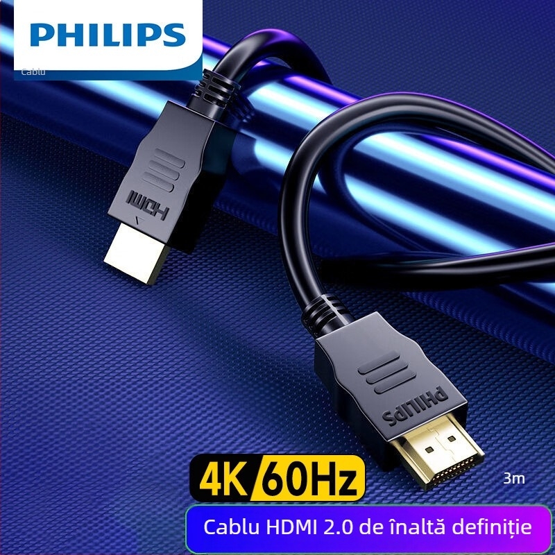 Cablu HDMI Philips 2.0, 4K, 2 m, 60 Hz
