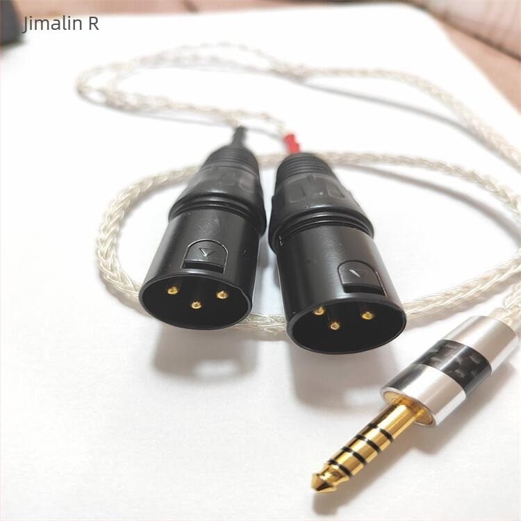 Gimalin M8 cablu audio balansat 4.4mm, conectori XLR duali 2x3 pini, nucleu din cupru placat cu argint, conductor din cupru fără oxigen