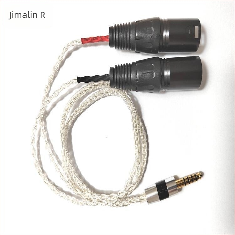Gimalin M8 cablu audio balansat 4.4mm, conectori XLR duali 2x3 pini, nucleu din cupru placat cu argint, conductor din cupru fără oxigen