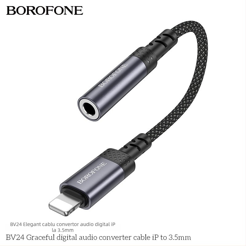 BOROFONE BV24 cablu adaptor audio pentru Apple iPhone 12/13 Pro și iPad – 3,5 mm