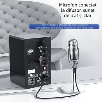 Akihabara cablu audio balansat de la 6,5 mm la 6,35 mm, cu conectori XLR masculi și feminini, pentru placa de sunet și microfon