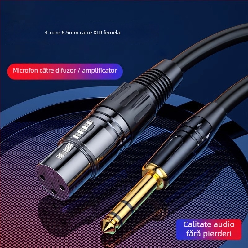 Cablu difuzoare Flash repairman M4004 – pentru echipamente audio și microfon, placat cu aur