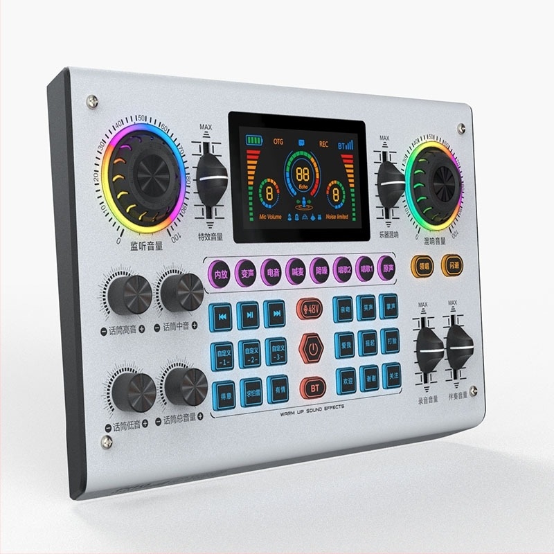 Carte audio externă pentru streaming live, jocuri și karaoke | Model C100, Bluetooth 5.0, răspuns în frecvență 40Hz-20kHz, SNR ≥75dB, baterie încorporată