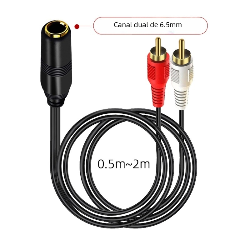 Cablu audio, 1 la 2 RCA, conductori din cupru cu 3 nuclee