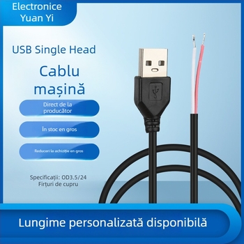 Cablu adaptor USB pentru linie de alimentare Android, distribuție cu un singur cap (Model: USB single-head distribution line; Brand: Source One Technology; Procesare: OEM; Înlocuire în 1 an pentru probleme de calitate; Timp de intrare pe piață: Primăvara 2