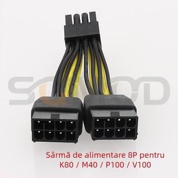 Cablu de alimentare GPU pentru placa NVIDIA Tesla, 8 pini, cu un cap de conectare unic, adaptor extins