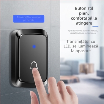 Sonerie cu senzor pentru ușă, telecomandă fără fir, electronică digitală, stație independentă