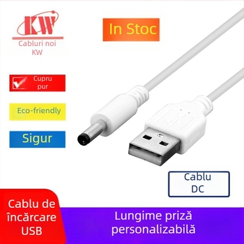 Lampa de birou cu cablu DC de încărcare și iluminare suplimentară cu cablu pentru eliminarea țânțarilor — Gold Line Wei; Model DC charging line; Conexiune: Cablu de alimentare; Jadro conductor: Tin-plated copper; Material conductor: Oxygen-free copper