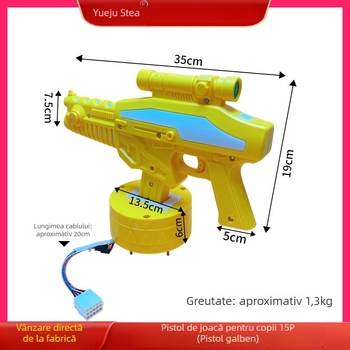 Consolă de joc pentru copii cu pușcă, single-player, carcasa din plastic, interfață de 15 pini, potrivită pentru vârsta 6–60 ani, greutate 3 kg