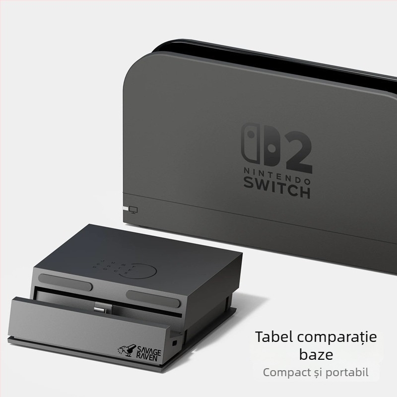NS2 bază docking portabil pentru Nintendo Switch și Steam Deck, ABS material, 195 g