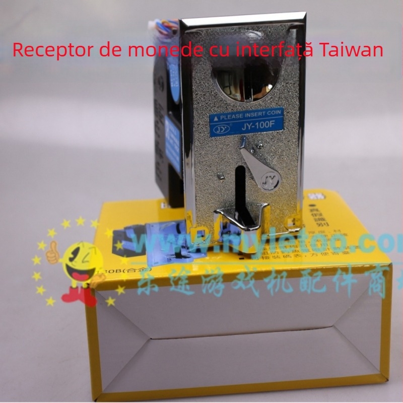 Acceptator de monede pentru mașinile cu gheară, Model 43, Interfață plug-in JY-100F, Baoli Electronics