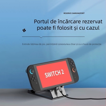 Bază de proiecție Switch2 — convertor video HDMI 4K60, suport USB-C portabil pentru Nintendo Switch, Switch 2 și dispozitive mobile