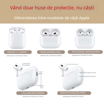 Carcasă din silicon pentru AirPods Apple – design cu fată și pisicuță în flori, portabilă, compatibilă cu AirPods 4 și AirPods Pro 3