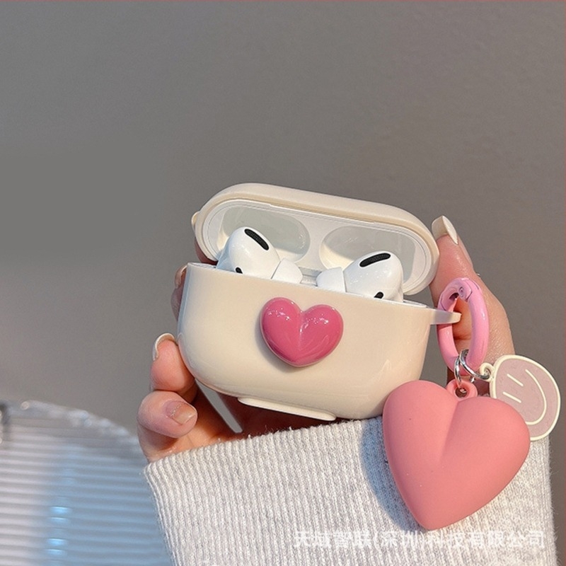 Carcasă AirPods TPU cu design embossat în stil desen animat – portabilă pentru Apple (AirPods 1–4 și Pro 2/3)