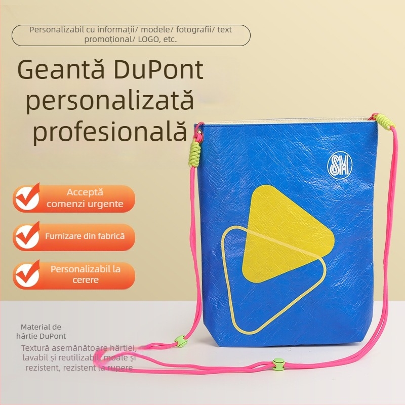 Geantă de umăr din hârtie Dupont, imprimare offset, marca Chisheng, pungă de ambalaj general