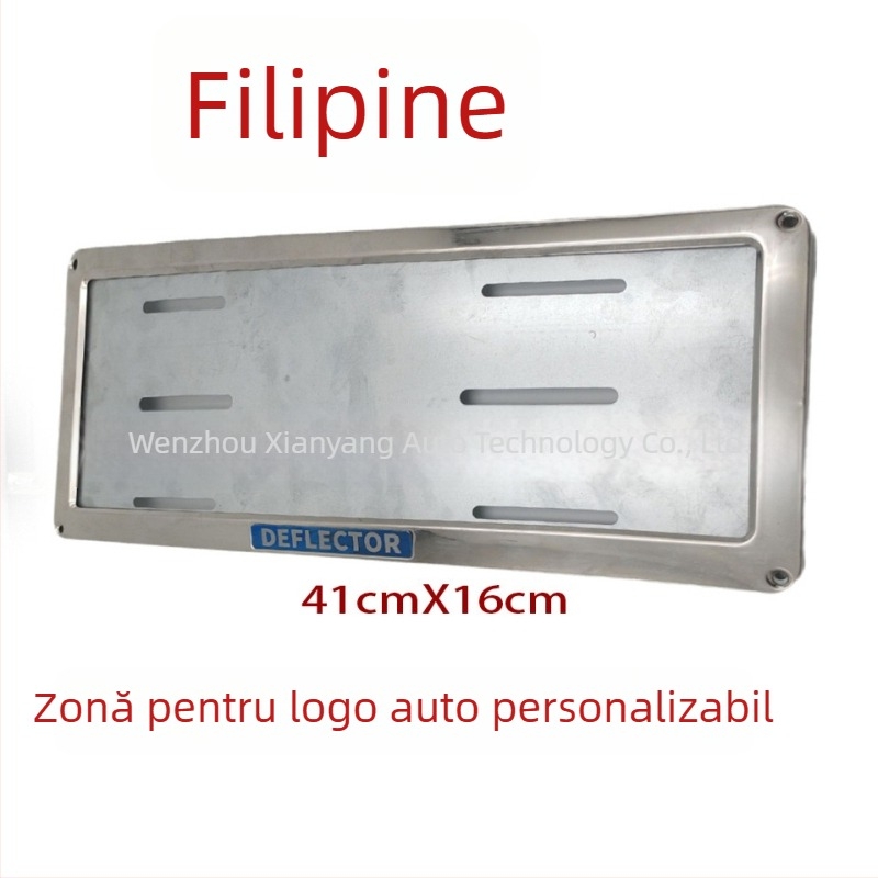 Ramă din aliaj de aluminiu pentru plăcuța de înmatriculare a autoturismelor din Filipine