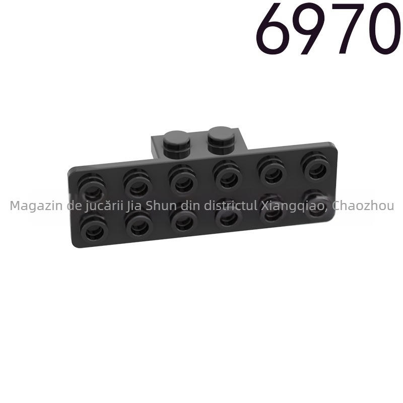 Piese de construcție 6970 – părți de bază, placă de colț 1x2–2x6, suport, plastic, 0–38 piese, pentru DIY