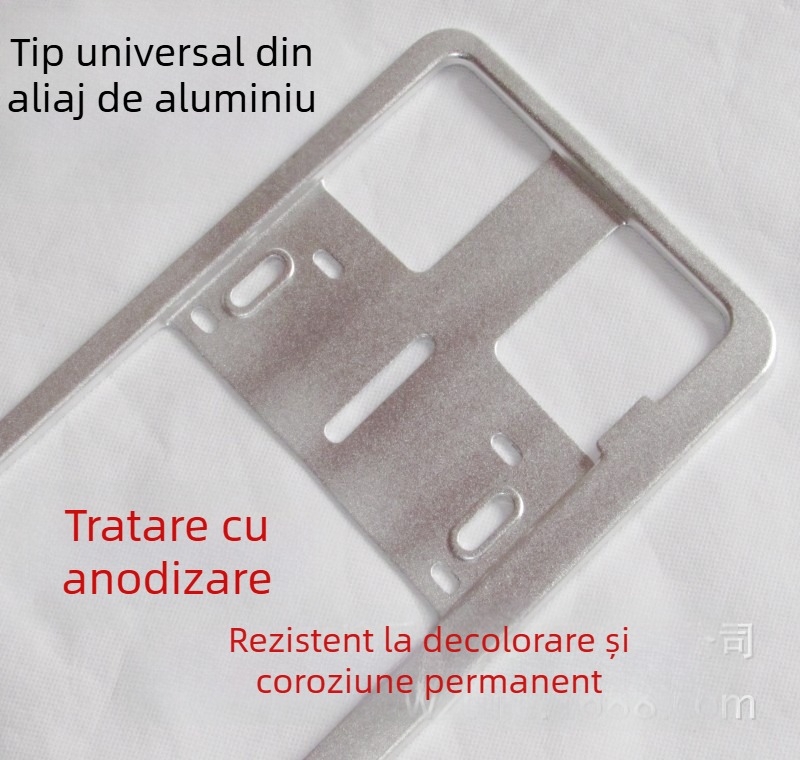 Tim Mei ramă universală pentru plăcuța de înmatriculare din aliaj de aluminiu, modelul 098, accesoriu W-1, opțiune de personalizare