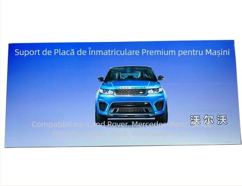 Suport Jingjie din plastic pentru plăcuța de înmatriculare, destinat mașinilor importate