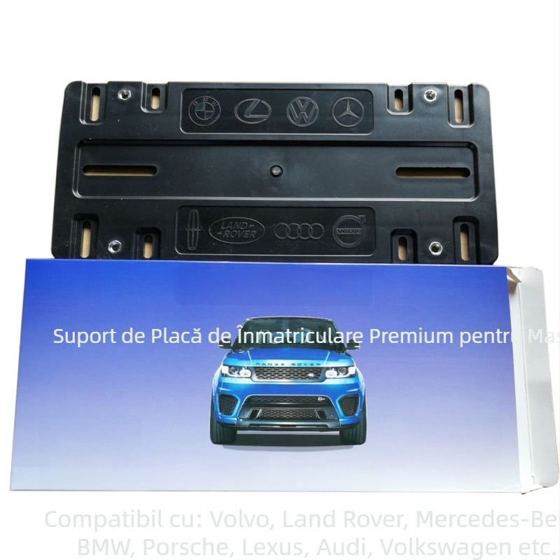 Suport Jingjie din plastic pentru plăcuța de înmatriculare, destinat mașinilor importate