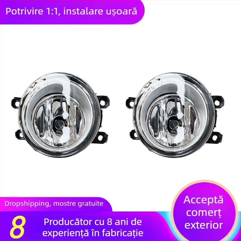 Far de ceață pentru Toyota Corolla AXIO Camry Yaris – 12V, 55W, carcasă ABS+PC