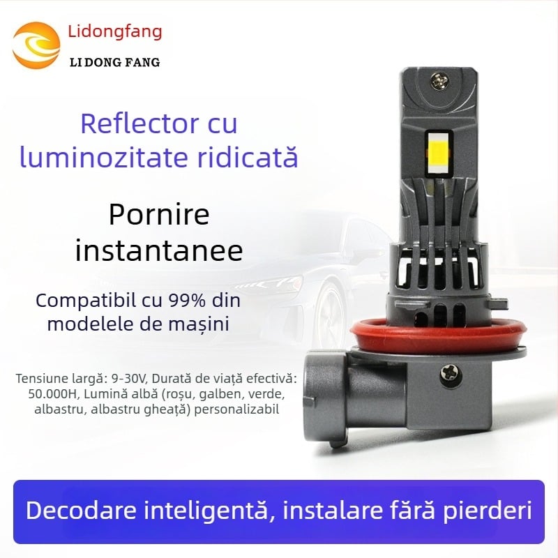 L51-H11 far LED pentru ceață, lumină frontală, înaltă luminozitate, plug-in, 3570 6-core auto-decodare