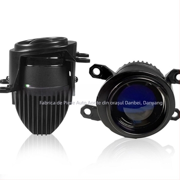 Faro LED de ceață cu lentilă laser, fascicul dublu, carcasă din aluminiu, 12–24V, 3000K–6000K