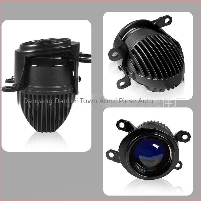 Faro LED de ceață cu lentilă laser, fascicul dublu, carcasă din aluminiu, 12–24V, 3000K–6000K