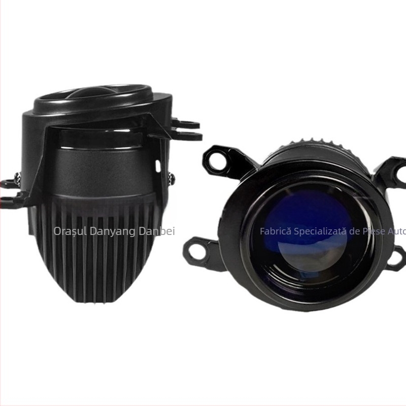 Faro LED de ceață cu lentilă laser, fascicul dublu, carcasă din aluminiu, 12–24V, 3000K–6000K