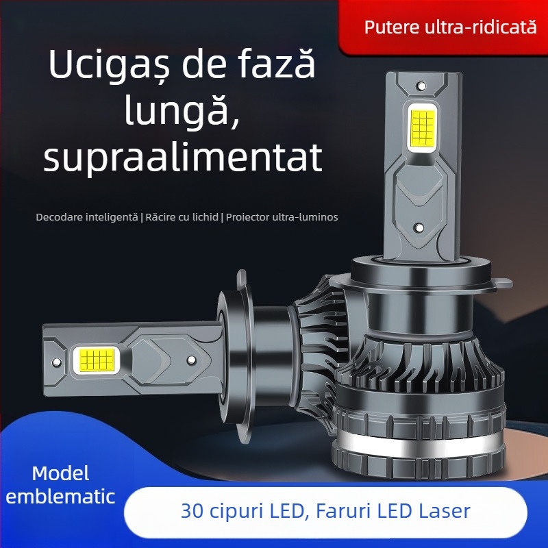 Lămpi LED de ceață pentru mașină K3 cu H1, H7, H4, 9005, 9012 și H11 – iluminare integrată