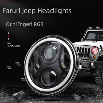 Faruri LED RGB Wrangler pentru SUV/pickup, 40W, 12-42V, IP68, 5000 lm