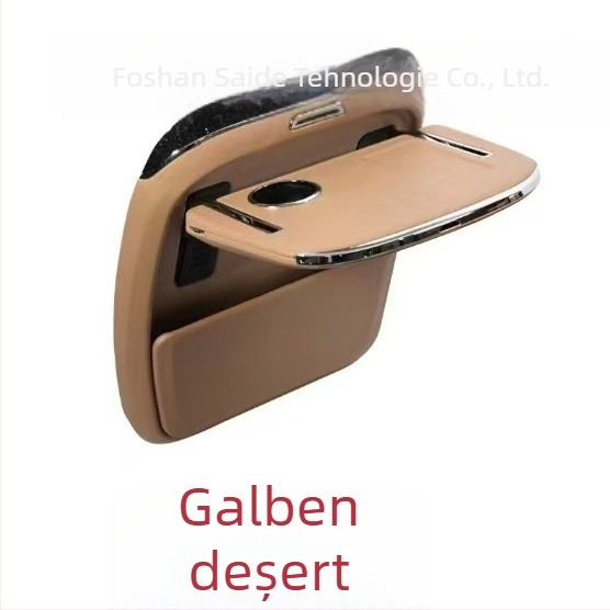 GL8 masă mică pentru spatele scaunului, plăcuță de masă pliabilă cu încărcare wireless, suport pentru pahar, unghi reglabil al suprafeței de lucru, birou pentru calculator pentru mașină
