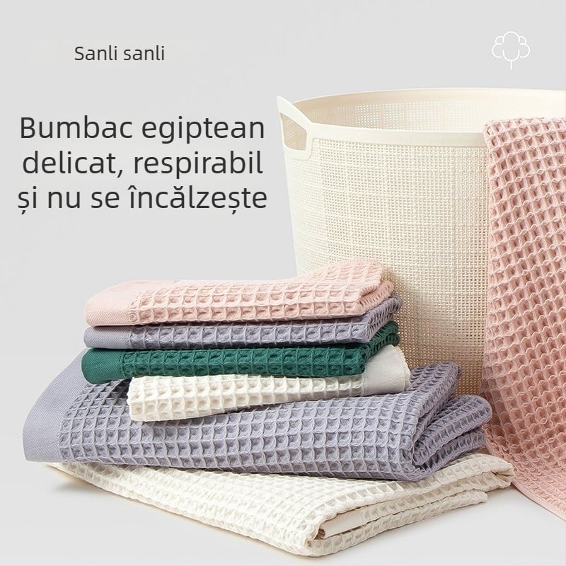 Prosop de față din bumbac 100%, fire 32s, țesătură simplă, 82 g, cutie cadou, personalizare OEM